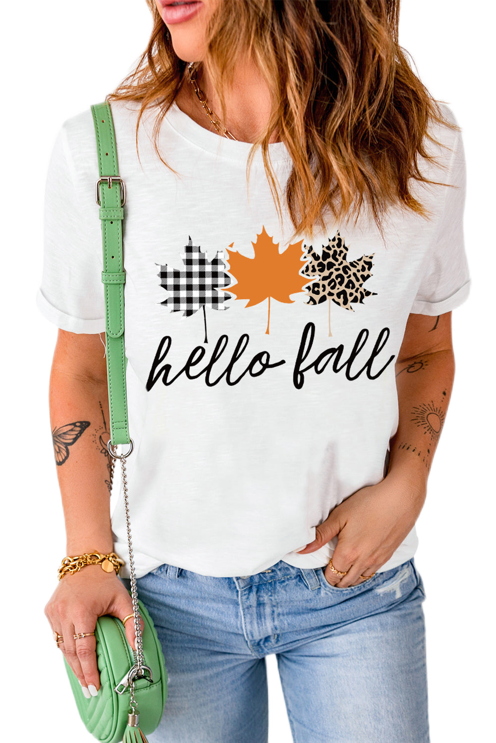 T-shirt décontracté à imprimé animal « Its Fall Yall »