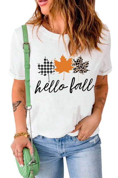T-shirt décontracté à imprimé animal « Its Fall Yall »