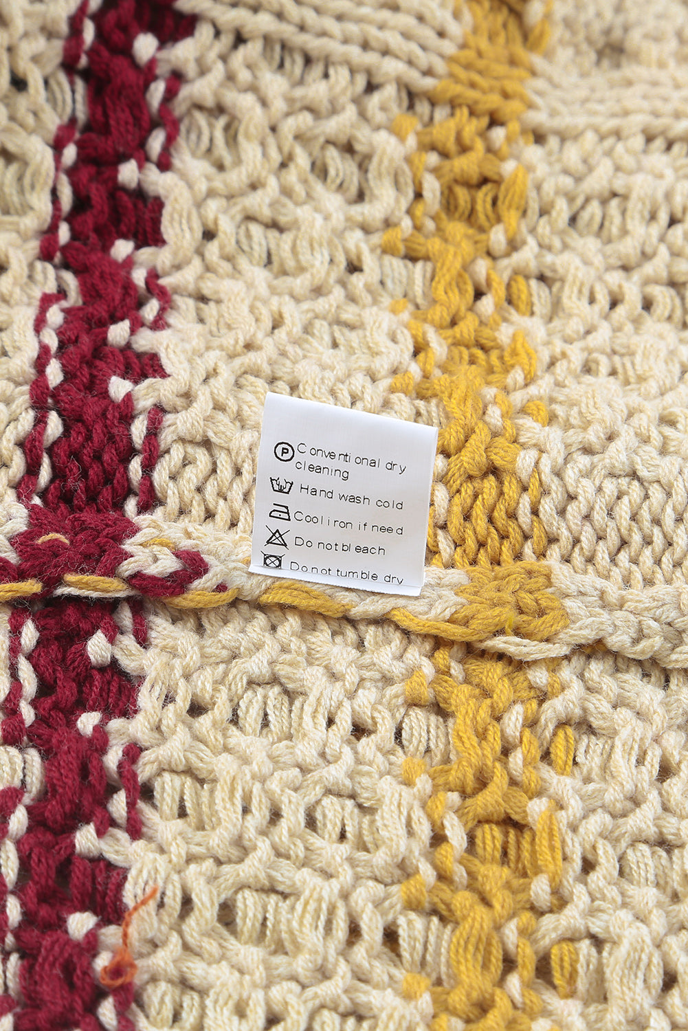 Suéter tipo jersey de punto texturizado con bloques de color a rayas 