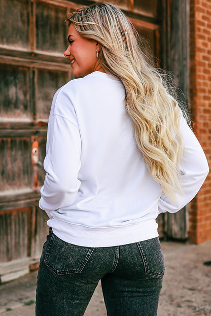 Sweat-shirt imprimé « Oui, j'ai froid »