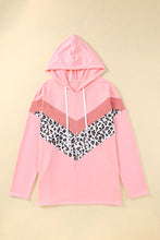 Plus Size Taupe Chevron Hooded Top