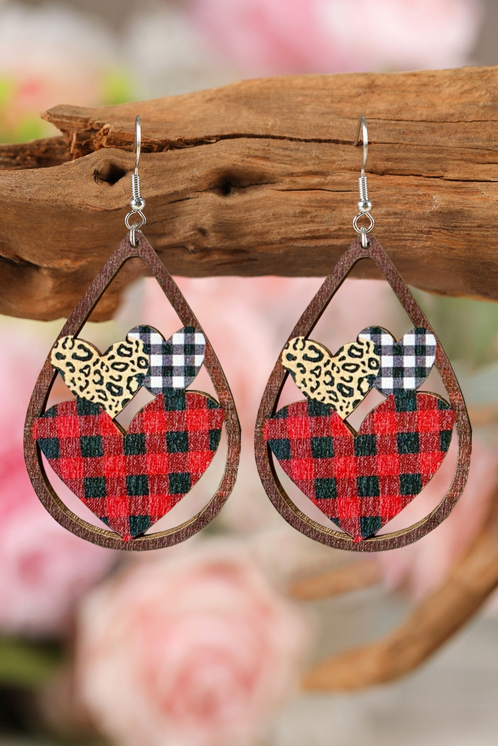 Heart Shape Hollowed Valentine's Day Earrings