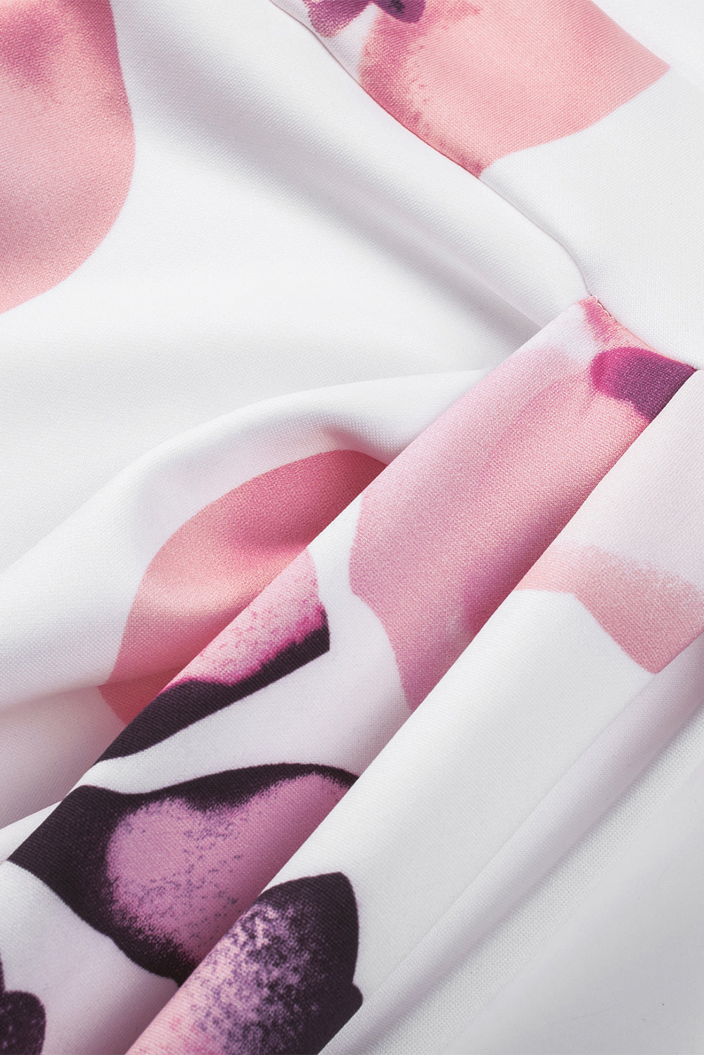 Robe mi-longue moulante fendue à épaules dénudées et imprimé floral bleu foncé