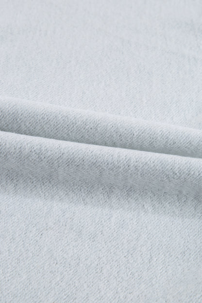 Sweat à capuche ample gris clair doublé en polaire avec poches kangourou à demi-fermeture éclair