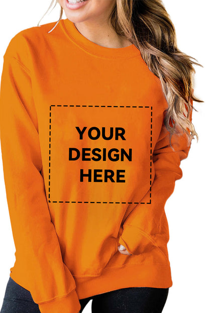 Blank Apparel - Sweat-shirt ras du cou uni rouge