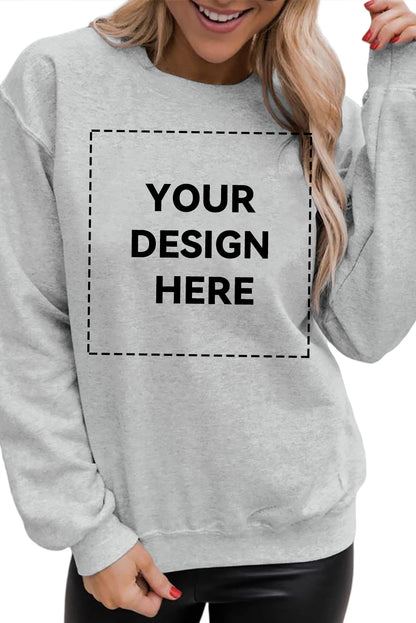 Blank Apparel - Sweat-shirt ras du cou uni rouge