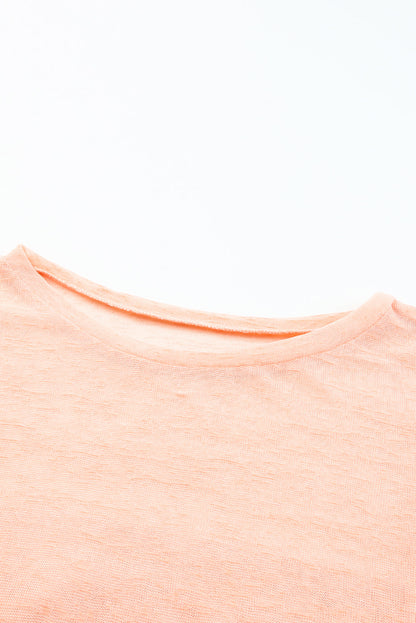 Robe de plage ample à manches courtes et poches 