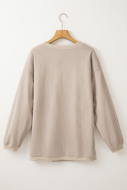 Sweat-shirt ample à cordon de serrage avec motif bottes de cowboy western gris fumé