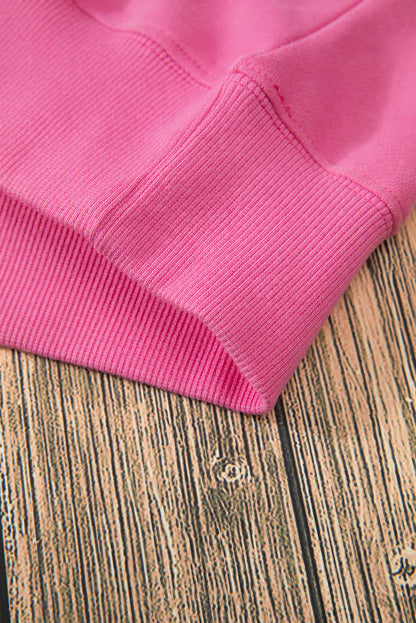 Sweat à capuche épais avec cordon de serrage et poche kangourou doublée en polaire Bonbon