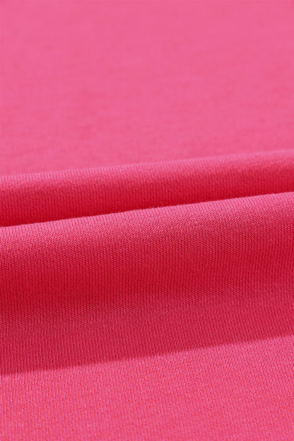 Sweat-shirt kaki à coutures apparentes, épaules tombantes et fentes, ourlet haut-bas 