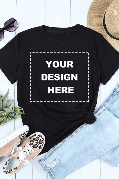 Blank Apparel - T-shirt ras du cou kaki uni personnalisé