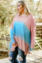 Plus Size Painted Poncho Top