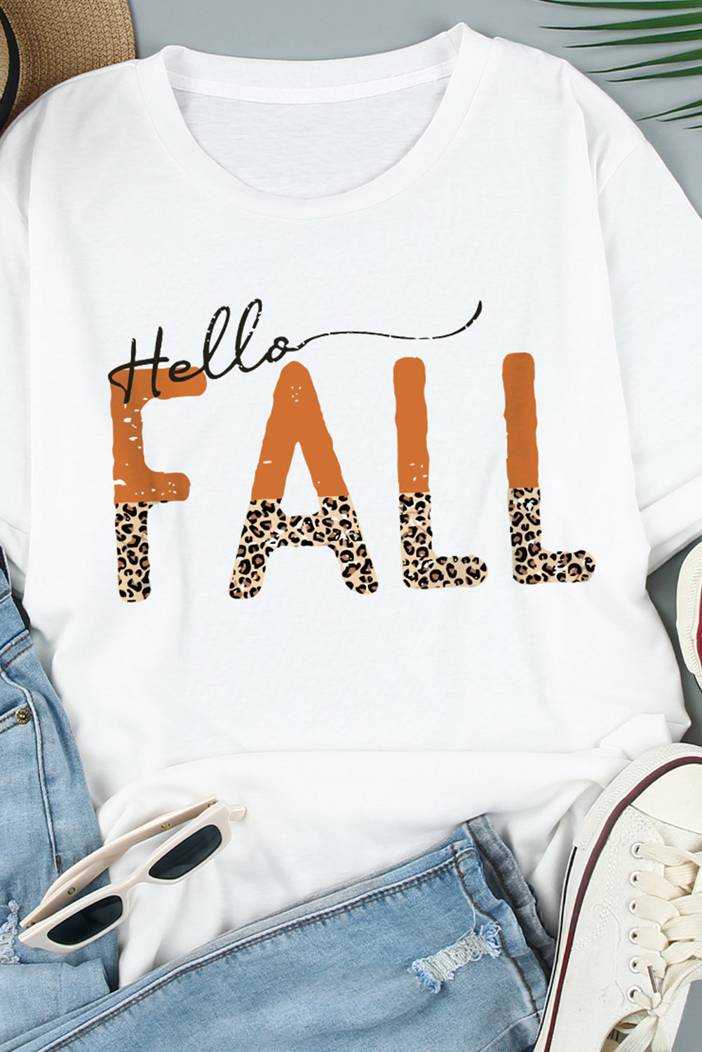 Camiseta Love Fall Y'all Pumkin Leopard