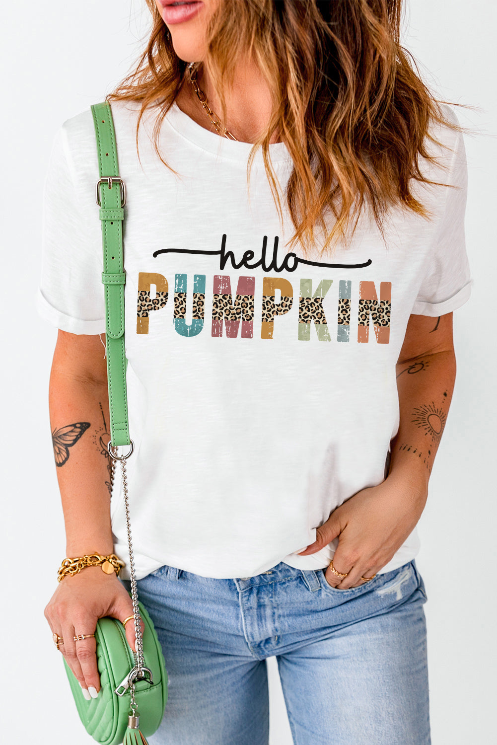 T-shirt décontracté à imprimé animal « Its Fall Yall »