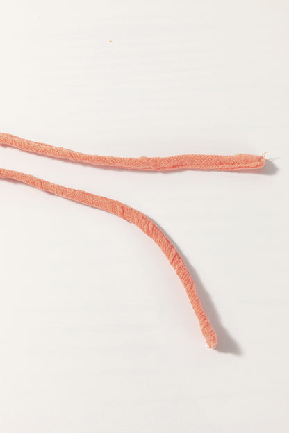 Ensemble haut à manches courtes et short à cordon de serrage, couleur châtain clair texturé, poches plaquées