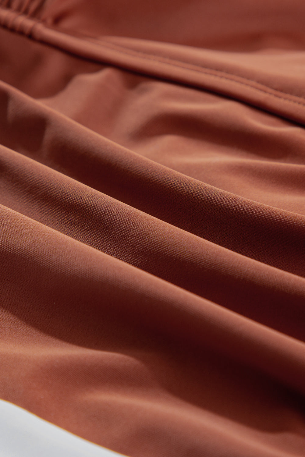 Maillot de bain tankini 2 pièces rouge minéral avec cordon de serrage et effet gainant