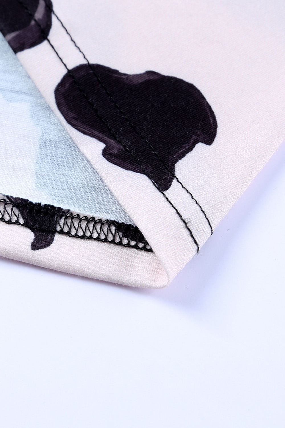 Cardigan ouvert à motif de vache patchwork à motif western 