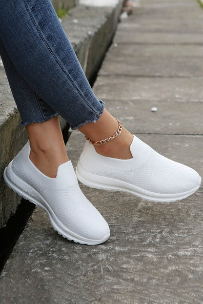 Breathable Knit Minimalist Slip-On Shoes
