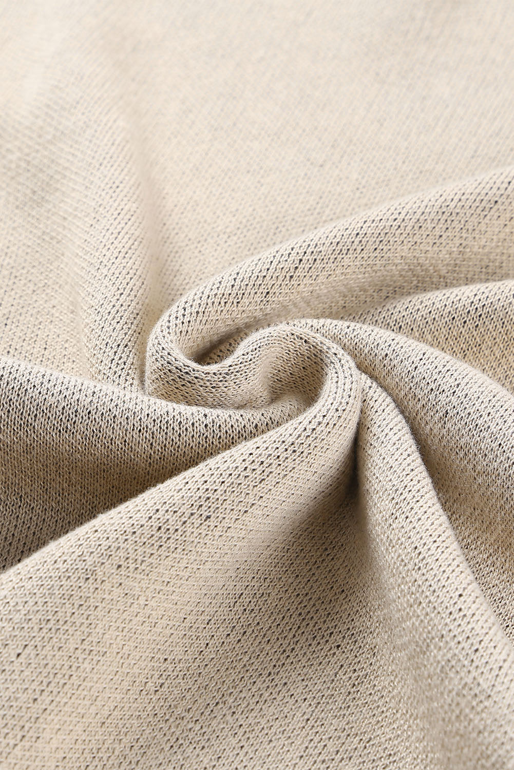 Pull surdimensionné kaki à col montant et fentes latérales motif léopard