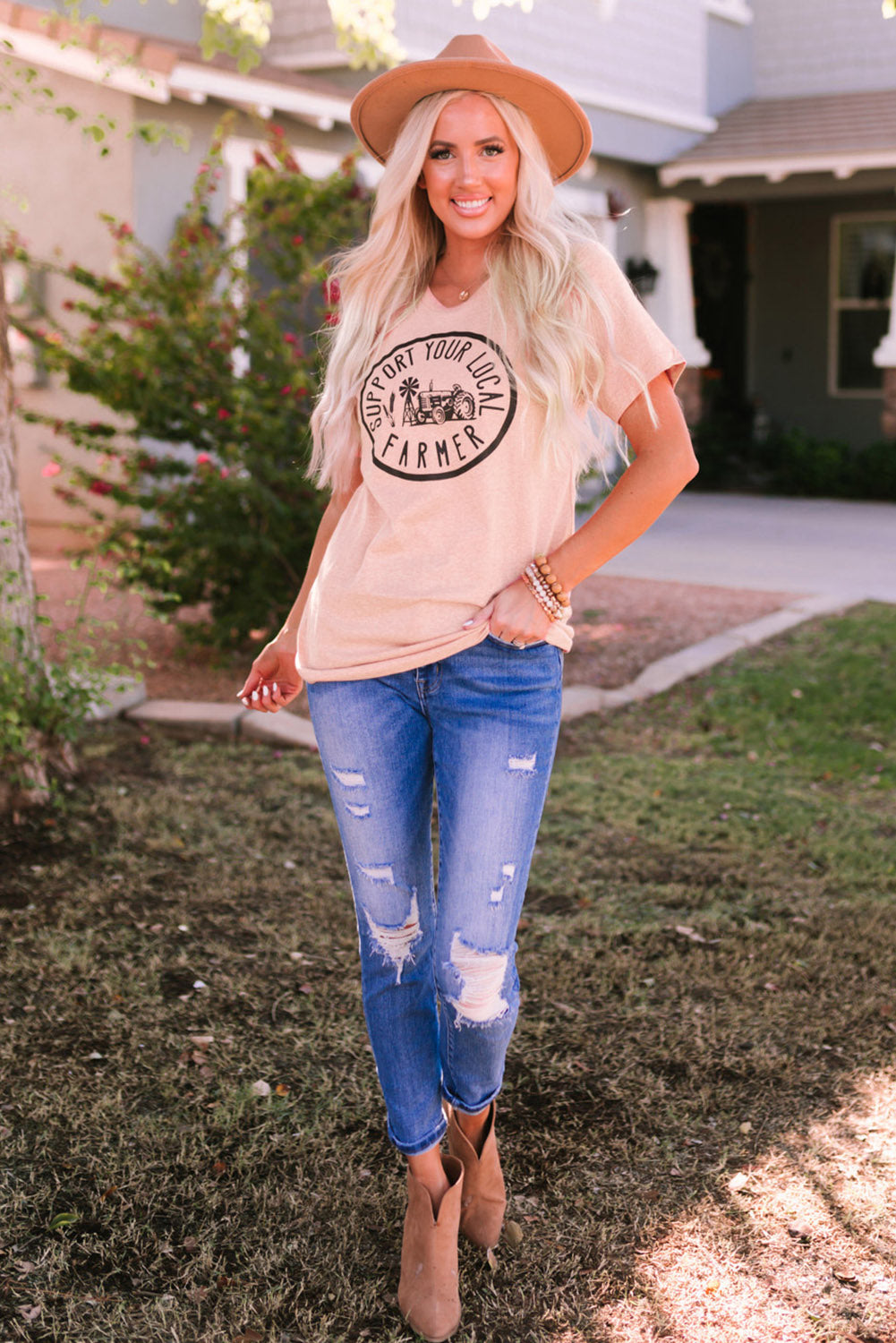 T-shirt à manches courtes avec imprimé graphique Santa Squad