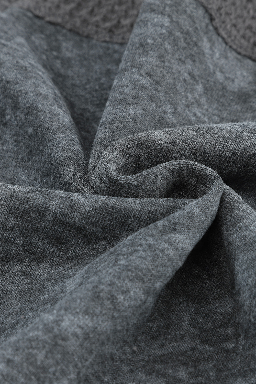 Khaki Waffle Patchwork Vintage Washed Hooded Jacket