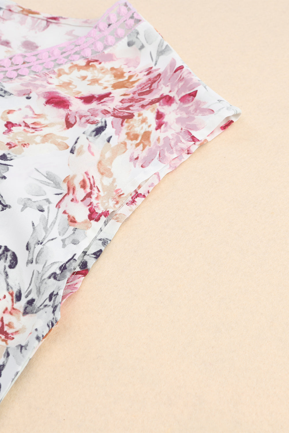 Mono de pierna ancha con tirantes finos florales