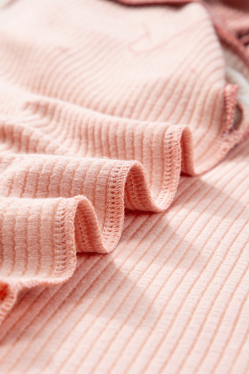 T-shirt côtelé colorblock rose grande taille