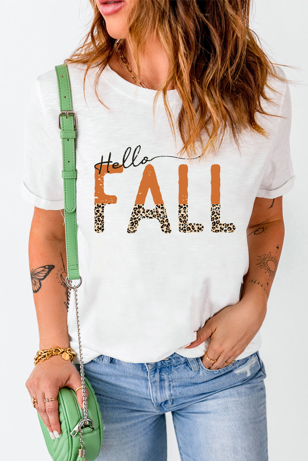 Camiseta Love Fall Y'all Pumkin Leopard