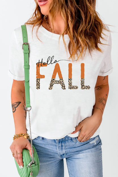 Camiseta Love Fall Y'all Pumkin Leopard