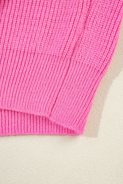 Gilet tricoté scintillant avec drapeau américain Bonbon