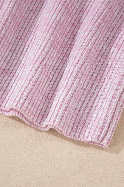 Pull Bonbon à nouer dans le dos et colorblock neutre