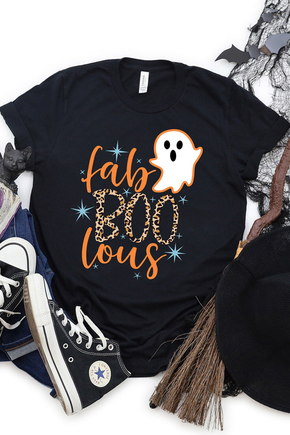 T-shirt à manches courtes avec imprimé graphique « It's Spooky Season »