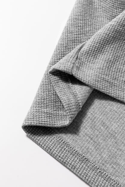 Haut raglan en tricot gaufré à blocs de couleurs et motif étoile