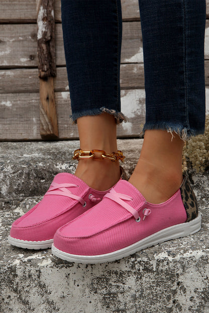 Multicolour Patched Back Heel Slip On Flat Shoes