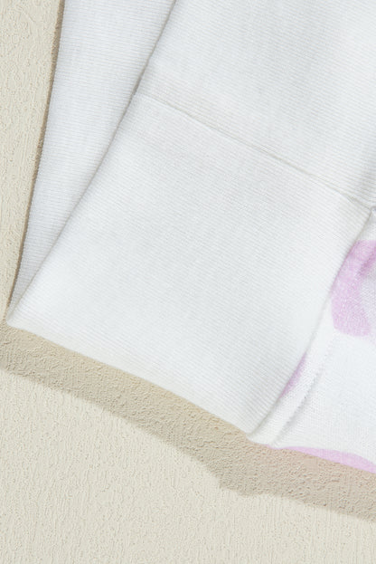 Ensemble de détente avec pull et short à imprimé animal léopard rose