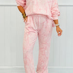 Pink Camo Print Jogger Pants Set