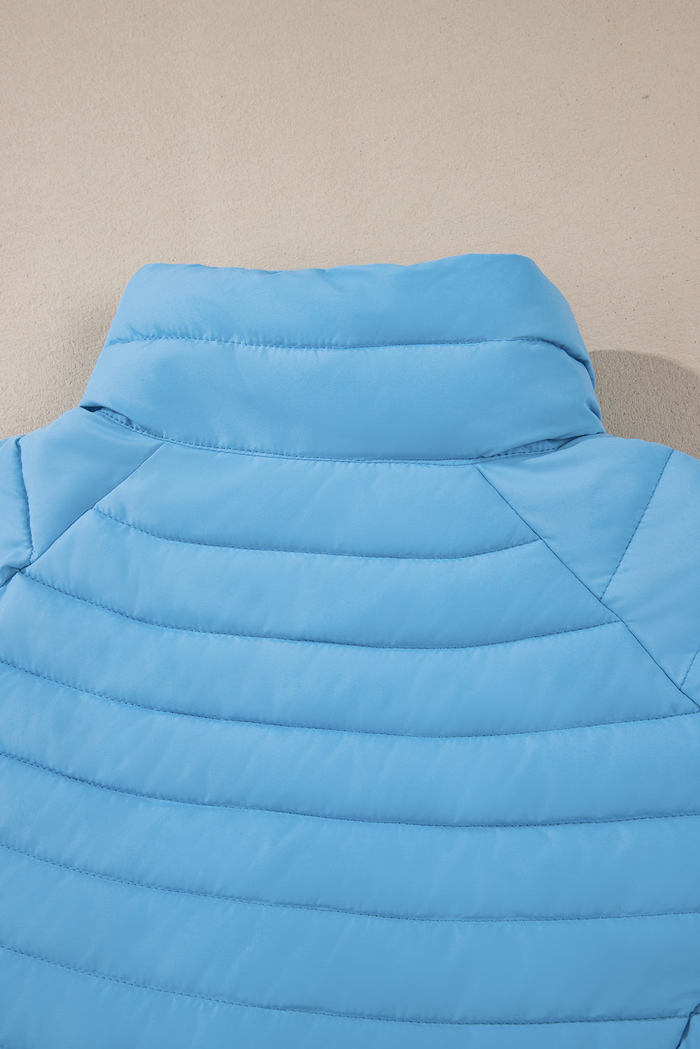 Doudoune matelassée zippée de couleur unie Myosotis