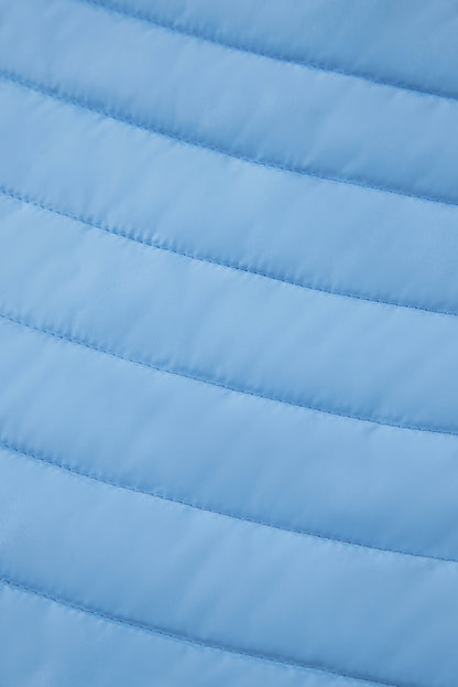 Doudoune matelassée zippée de couleur unie Myosotis