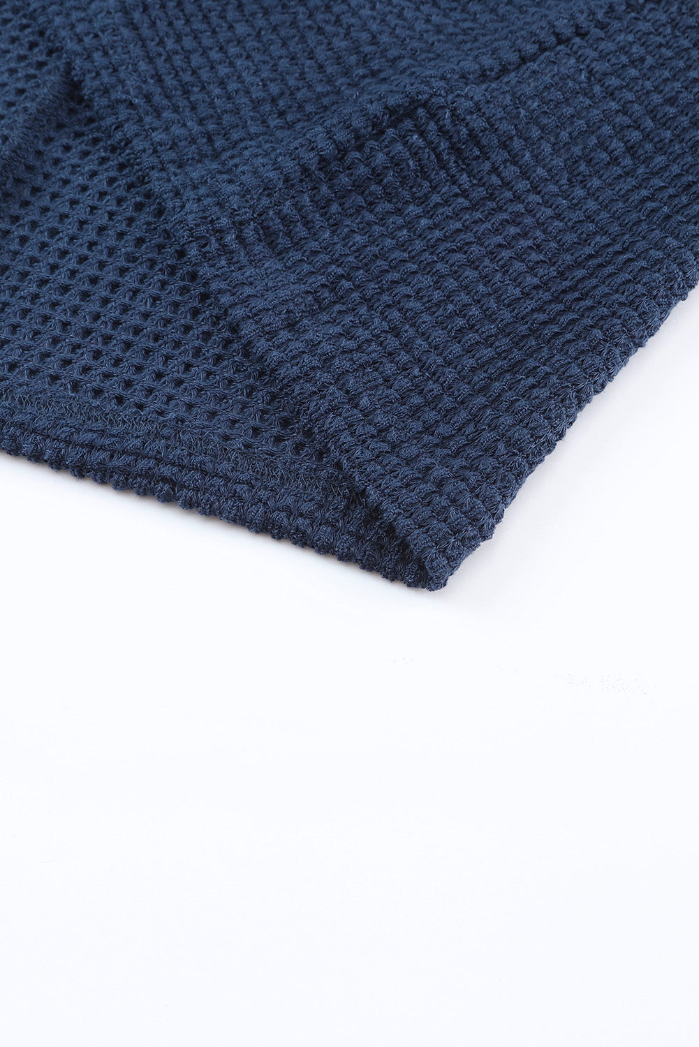 Khaki Waffle Patchwork Vintage Washed Hooded Jacket