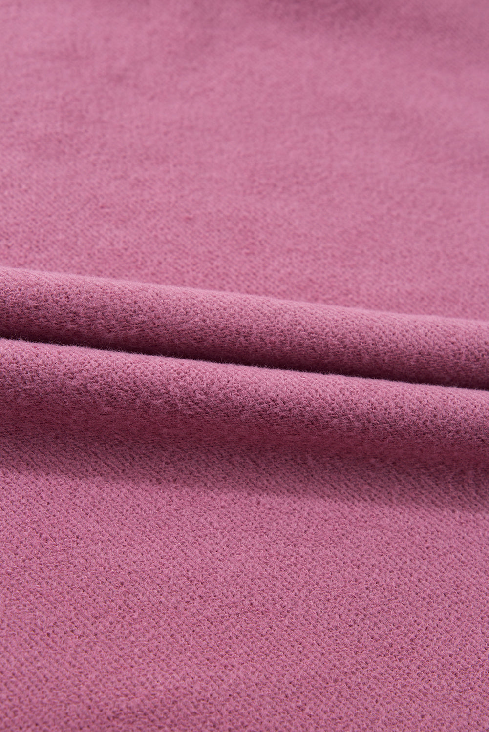 Valerian Solid Fleece Lined Drop Shoulder High Low Sweatshirt