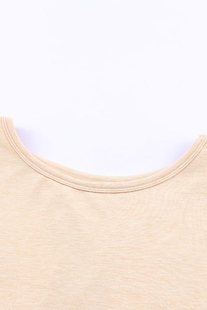 Top tejido de manga larga con espalda abierta