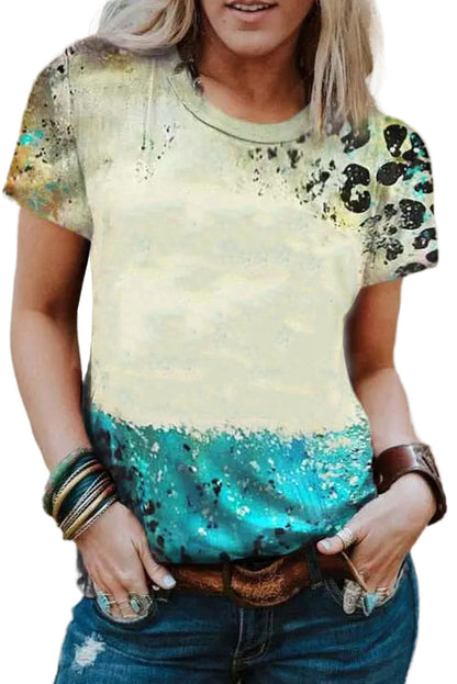 Just PRAY Camiseta con estampado de mezcla de moda occidental