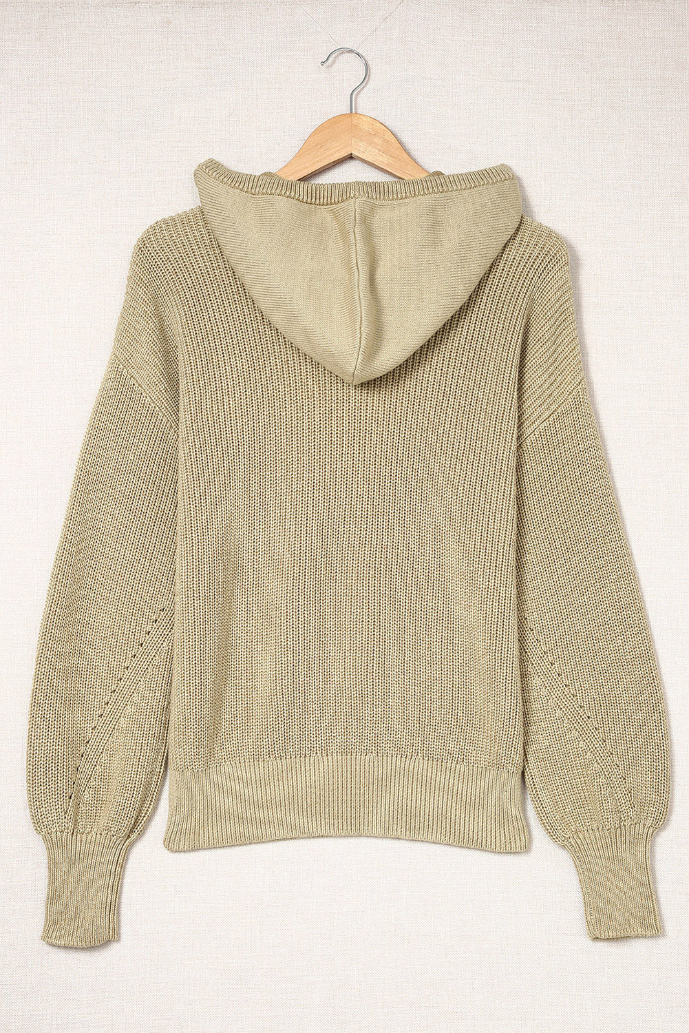 Pull à capuche col V Henley 