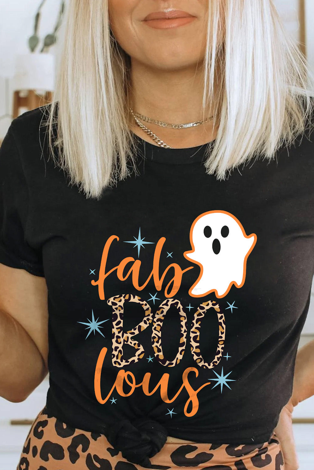 T-shirt à manches courtes avec imprimé graphique « It's Spooky Season »