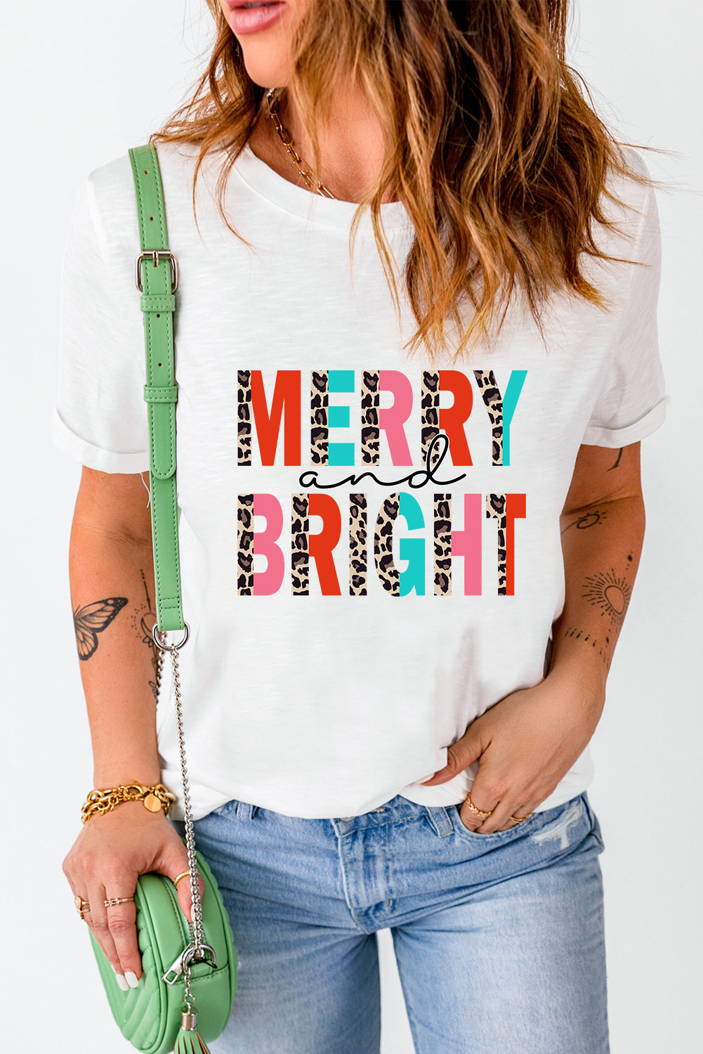 T-shirt à manches courtes avec imprimé graphique Santa Squad