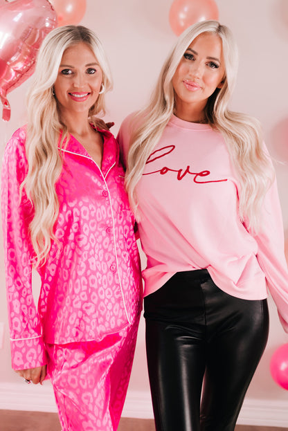 Sweat-shirt brodé Père Noël