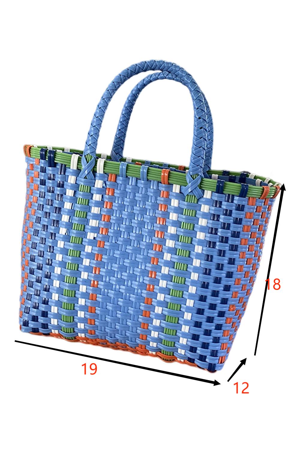 Bolso Tote Cesta Tejido Cuadrado 19*12*18cm