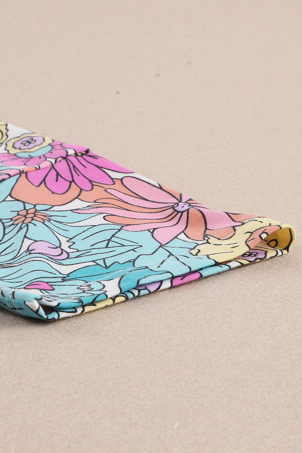 Débardeur sans manches à imprimé floral multicolore 