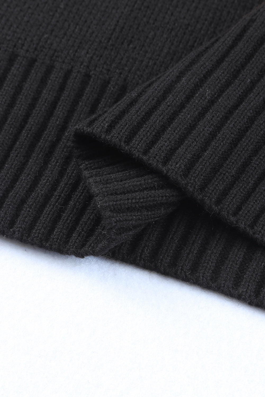 Pull à manches longues kaki à blocs de couleurs léopard