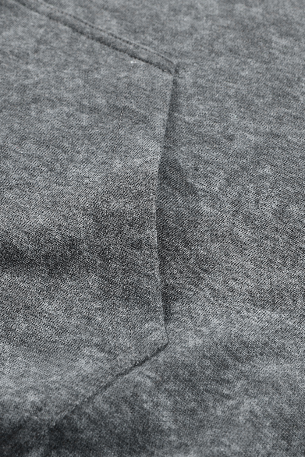 Sweat à capuche gris délavé avec cordon de serrage et poche kangourou